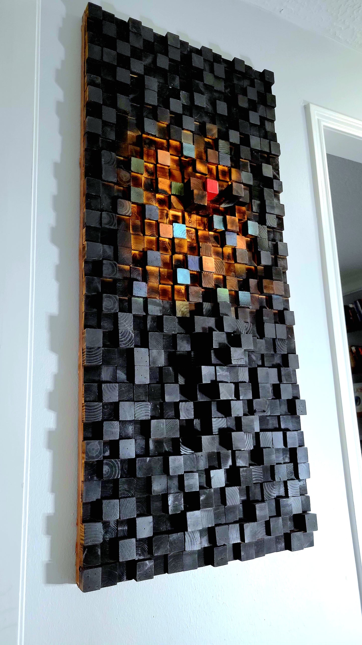 3D Pixelated Wall Panel