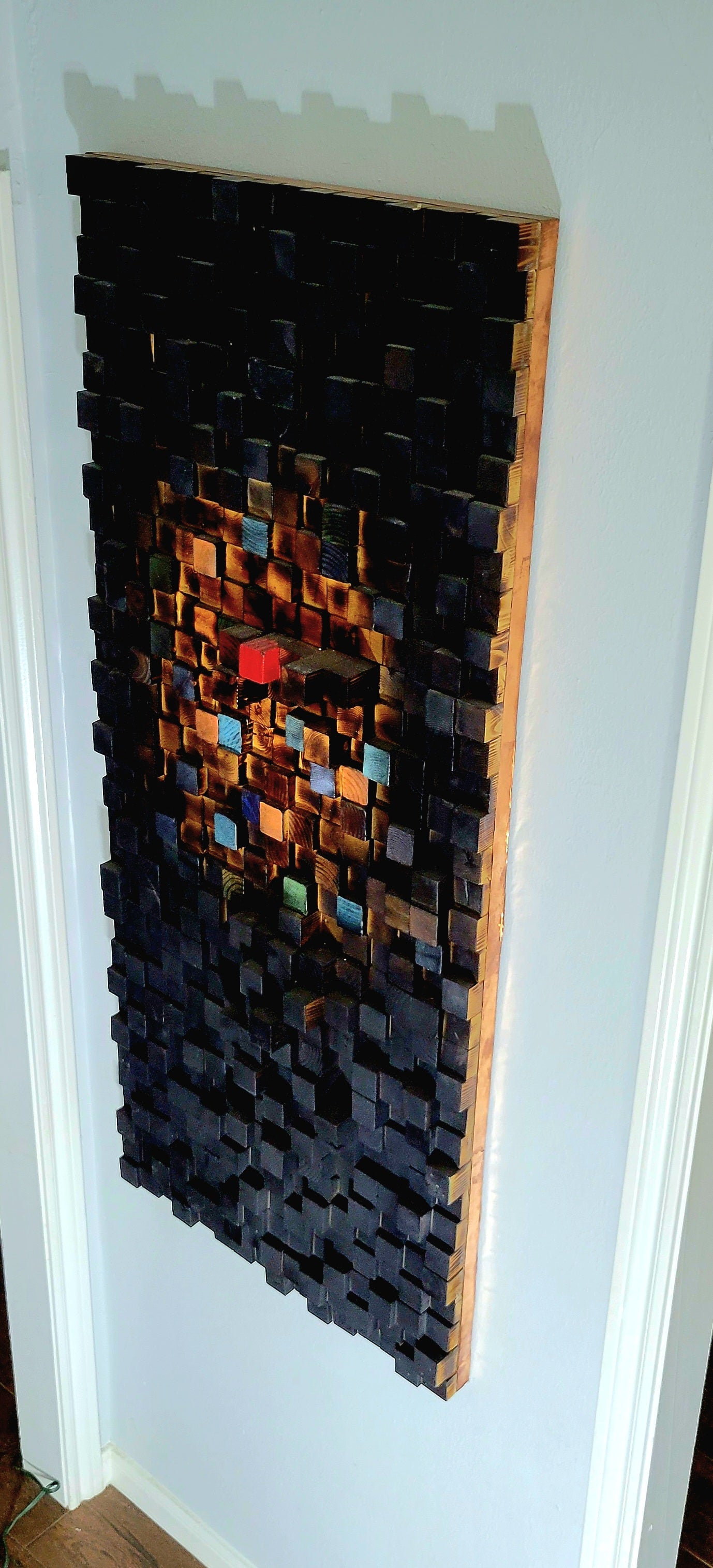 3D Pixelated Wall Panel