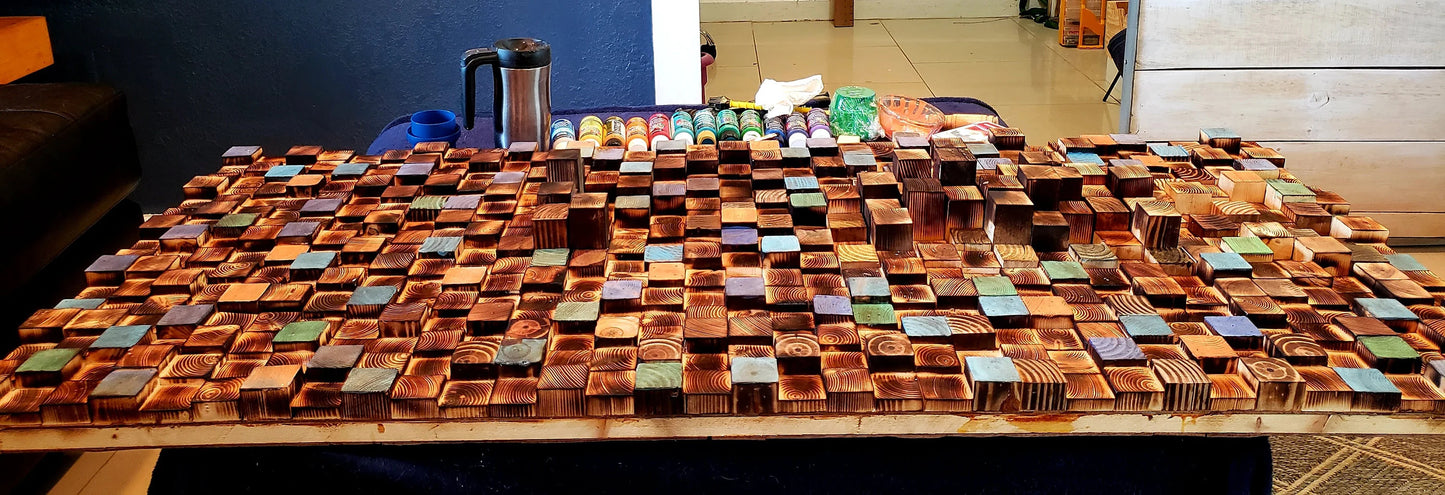 3D Pixelated Wall Panel